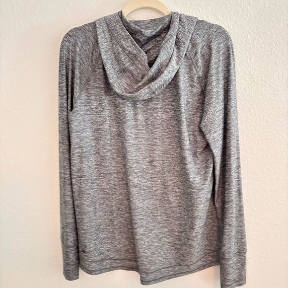 Athleta Gray Zip Up Sweatshirt with Hood Medium - Picture 4 of 4